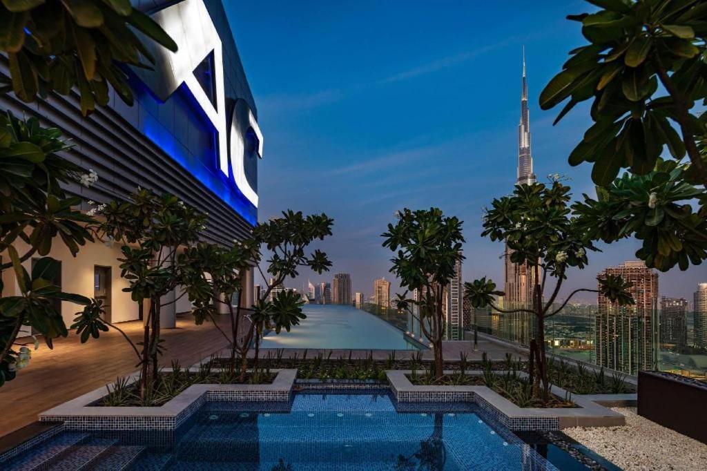 Paramount Midtown Deluxe 1 Bedroom Apartment With Full Burj-Khalifa View Dubai Exterior foto